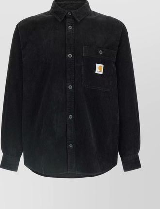 Carhartt Work in Progress textured corduroy shirt chest pocket