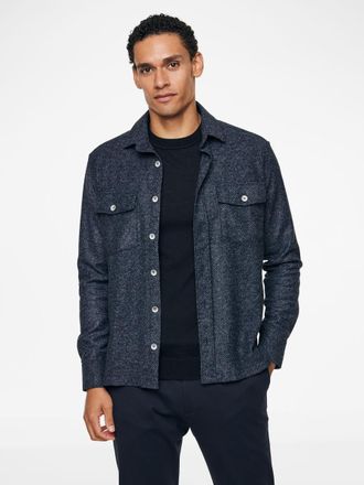 Gentiluomo Blauw overshirt Veratti