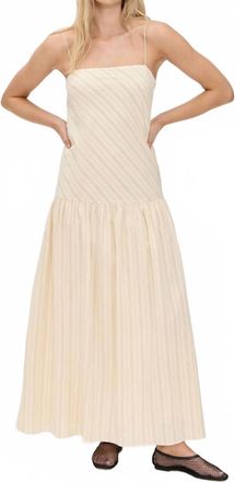 Bec&bridge Peyson Maxi Dress In Creme