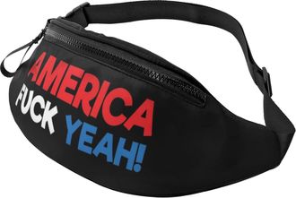 Generic America - Fuck Yeah Waist Pack Waist Bag Fashion Fanny Pack For Running Marathon Camping 14X35Cm