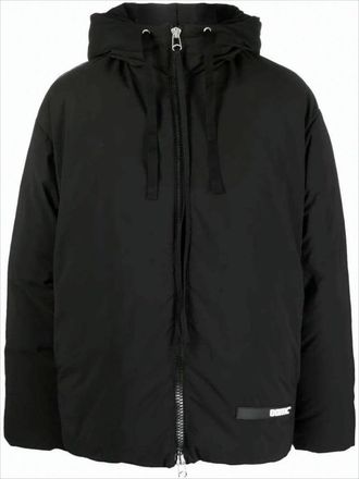 OAMC Boxy Black Padded Jacket With High Collar