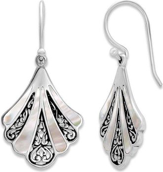 Samuel B. Silver Pearl Earrings