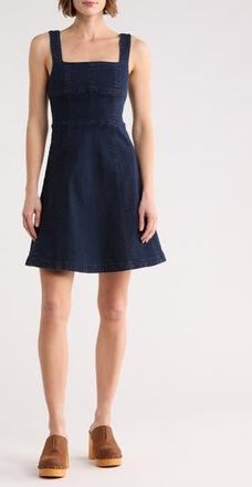 Habitual Square Neck Denim Minidress in Loch at Nordstrom Rack, Size X-Small