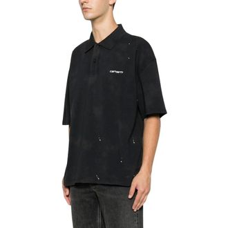 Carhartt Work in Progress Polo - Heren - Tops - Zwart - Maat: L