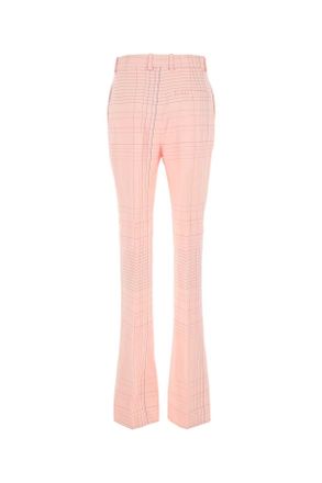 Bottega Veneta Womens Notebook Trousers Pink Exteiror Viscose Elastane