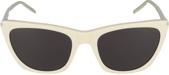 Saint Laurent Zonnebril Saint Laurent Sl 214 Kate Thin 005 Ivoor Ivoor Zwart /20/145