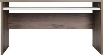 Möbel Vogl Schreibtisch »Barrie mit 2-farbigem Tastaturauszug« in 2 Breiten, 2,5 cm Tischplattenstärke, Made in Germany