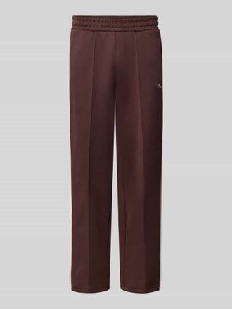 Puma Straight Fit Sweatpants mit Logo-Stitching Modell Always On in Schoko, Gr&ouml;&szlig;e XXL