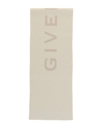 Givenchy Reversible Logo Wool & Cashmere-Blend Scarf