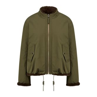 Riani Giacca Reversibile in Ecopelliccia - - Jackets - Donna - Verde - M