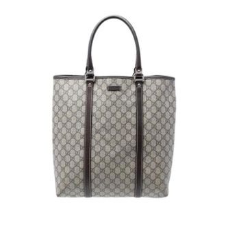 Gucci Pre-owned Tote Bags, female, Beige, Size: ONE SIZE Pre-owned Canvas Tote