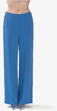 P.A.R.O.S.H. Pantalone Palazzo - Dames - Wijde Broeken - Blauw - L - Broeken