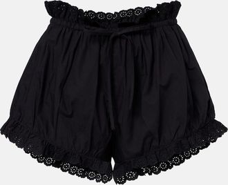 Poss&eacute; Ezra broderie anglaise cotton shorts