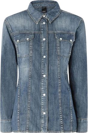 Pinko Casteldoria Camicia Light Denim - Blouses & Shirts - Mujer - Azul - XS
