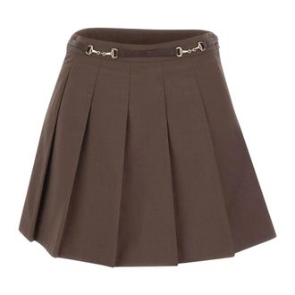 Sporty & Rich Falda de equitaci&oacute;n Anais - Skirts - Mujer - Marr&oacute;n - S