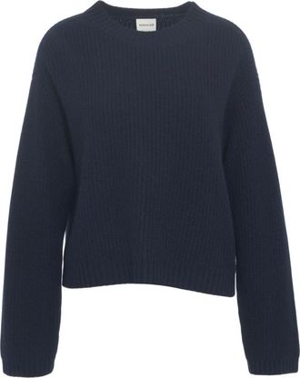 Birgitte Herskind Truien & Vesten, Dames, Zwart, S, Blauwe Gebreide Pullover Trui