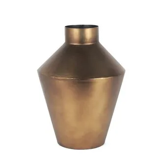 Mercana Perrin Brushed Metal Decorative Vase in Gold at Nordstrom, Size Small