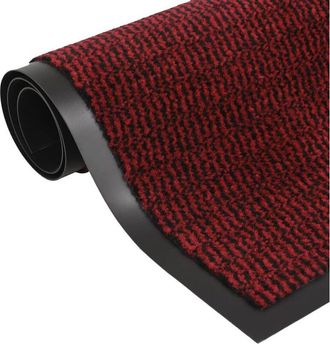 vidaXL Vidaxl - Alfombras De Entrada Rectangulares De Nudo 2 Uds Rojo 80x120 Cm