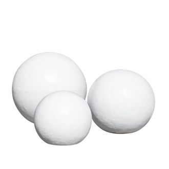 Wanda Collection Tres bolas decorativas para exterior blanco