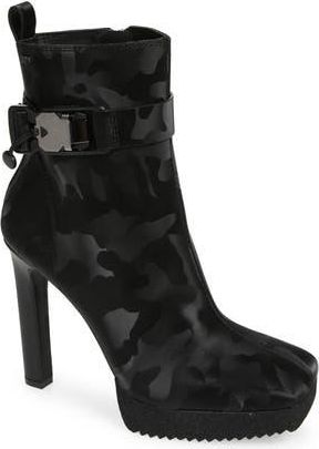 DKNY Zana Square Toe Platform Bootie in Black at Nordstrom Rack, Size 7