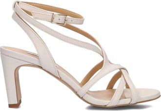 Notre-V Elegante Sandalen met Hak - Dames - Sandalen met hakken - Wit - 37 EU - Leer - Schoenen