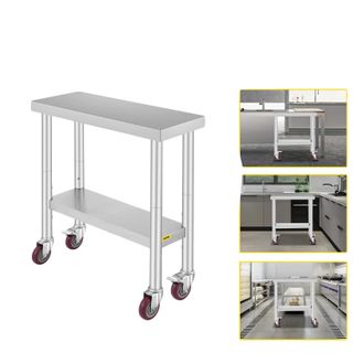 OEM Mesa De Trabajo De Cocina, Acero Inoxidable Duradero, Uso Vers&aacute;til, 30 X 12 Pulgadas