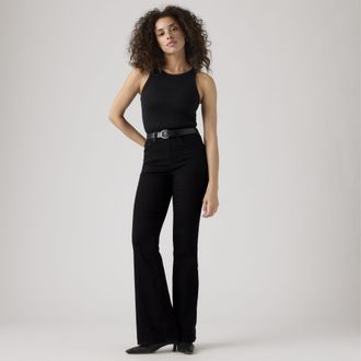 Levi's 726 High Rise Flare Jeans - Womens - 23X30 - Black