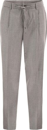 PESERICO Pantalones jogger de sastre de lana virgen Peserico