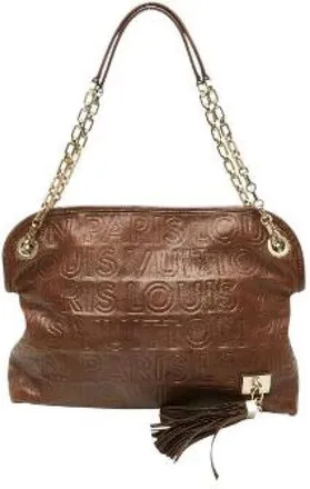 Louis Vuitton Pre-owned Shoulder Bags, female, Brown, Size: ONE SIZE Pre-owned Paris Pool Wish Leather Handbag
