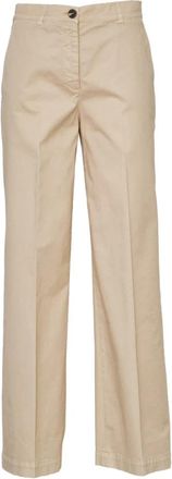 Ql2 Quelledue Chino broeken - Dames - Chinos - Beige - XS - Katoen - Broeken