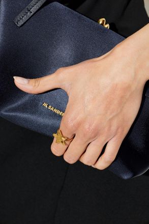 Jil Sander Brass Ring, Womens, Gold