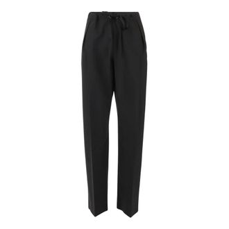 Khaite Dames, Broeken, Zwart, Maat: S Wol