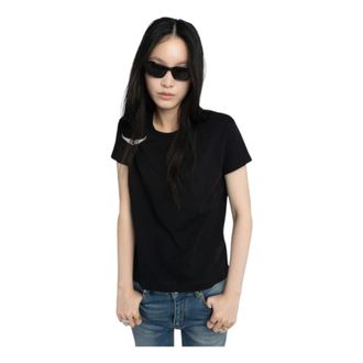 Zadig&Voltaire T-Shirts, female, Black, Size: XS Suzan T-shirt