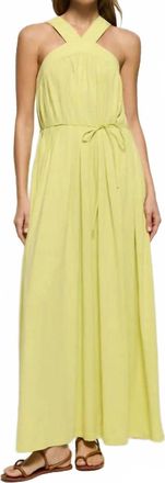 Nation Ltd Brielle Halter Maxi Dress In Yellow