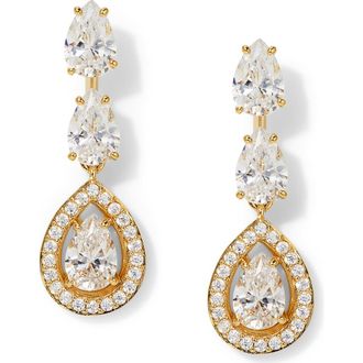 Nadri Radiant Drop Earrings in Gold at Nordstrom