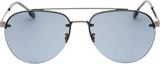 HUGO BOSS Mens Hugo Boss Grey Lens Dark Ruthenium Grey Sunglasses - Size: ONE size