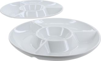 BIA Cordon Bleu Set of 2 Round Chip & Dip Servers in White at Nordstrom Rack