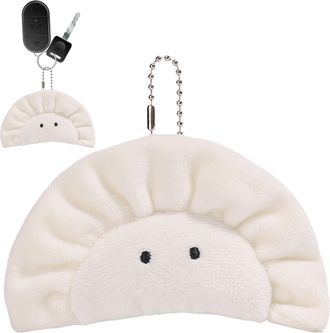 Generic Dumpling Plush Toy Keyrings | Dumplings Pendant Toys - Dumpling Food Shaped Plush Keyrings Toys for Kids, Girls, Boys