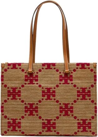Tory Burch Tory Burch, Tote Bags, female, Multicolor, Size: ONE SIZE T-Monogram Shopper Bag
