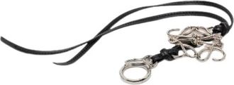 Loewe Pre-owned Lederen Sleutelhoeder - Dames - Vintage Accessoires - Zwart - ONE Size - Leer - Vintage