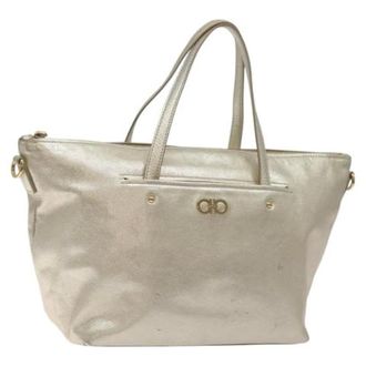 Ferragamo Pre-owned Cuero bolsos-de-mano - Pre-owned - Mujer - Amarillo - ONE SIZE