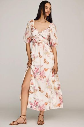 Anthropologie Lulus Madison V-Neck Midi Dress