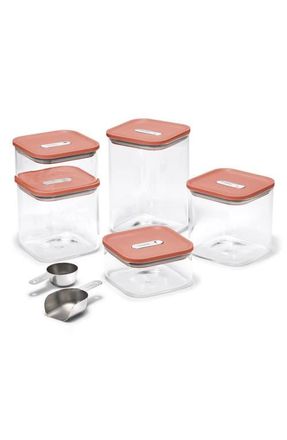 Caraway Set of 5 Airtight Storage Containers in Perracotta at Nordstrom
