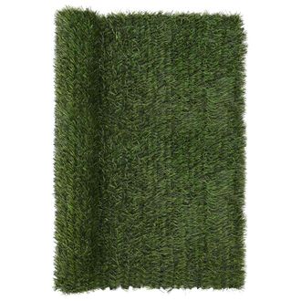 vidaXL Cerca Artificial Verde Claro 1,5 X 3 M Pvc Y Acero Vidaxl