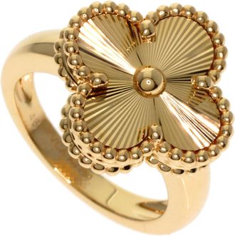 Van Cleef & Arpels Yellow Gold Yellow Gold (18K) Band Ring (Pre-Owned)
