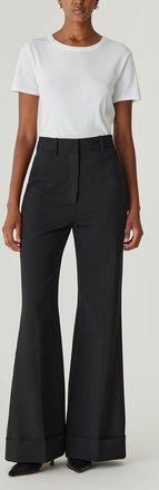 Rebecca Taylor Refined Suiting Wide Leg Trouser