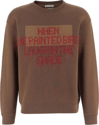 J.W.Anderson Multicolor Layered Embroidered Cotton Sweatshirt