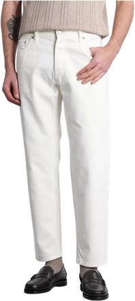 Pantaloni Torino Straight Jeans - Heren - Loose Fit Jeans - Wit - W34 - Jeans