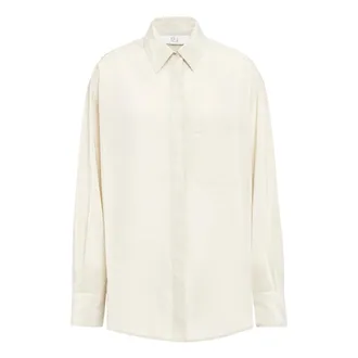 Tela Brezza Shirt - Dames - Blouses & Shirts - Beige - Maat: S Zijde