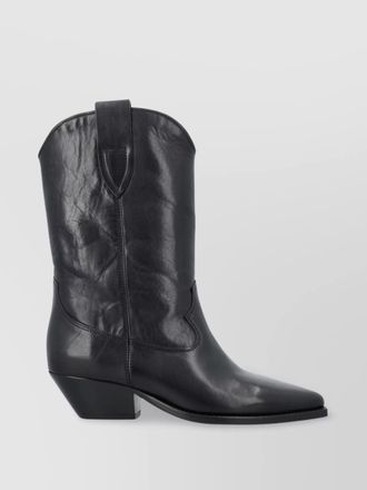 Isabel Marant leather cowboy ankle boots